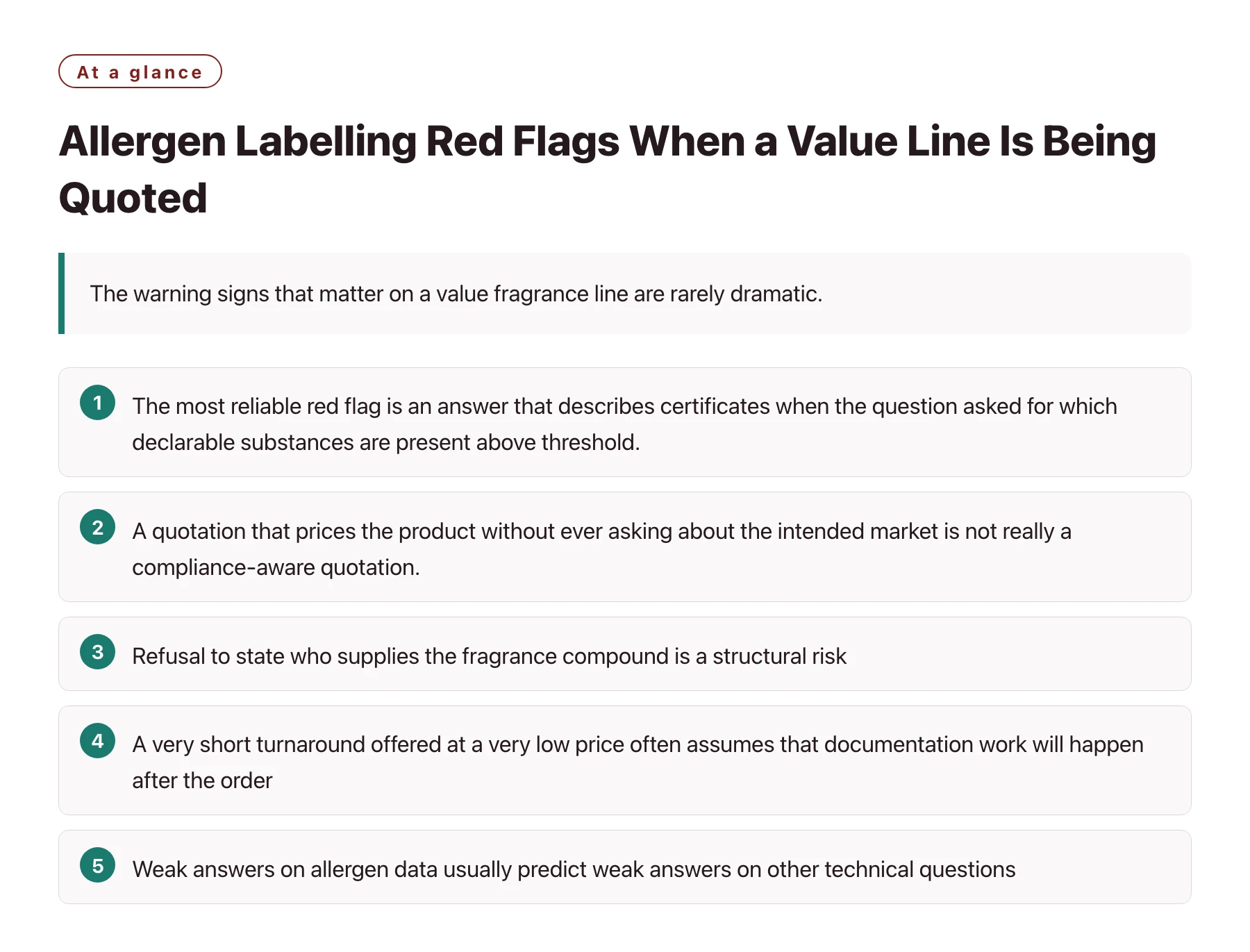 Allergen Labelling Red Flags When a Value Line Is Being Quoted——全文要点速览